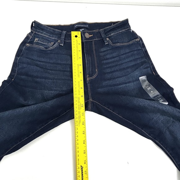 Aeropostale Jeggings Womens 8 Regular Mid Rise Dark Wash Denim Stretch Jeans - Picture 12 of 15